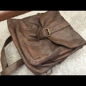 Brown AE Leather Purse